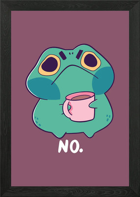 Frosch sagt nicht gerahmtes Wandbild Poster Leinwanddruck Bild