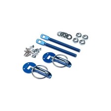 Sparco 01606aa Universal Hood Pin Latch Racing Lock Kit Set Pair Blue