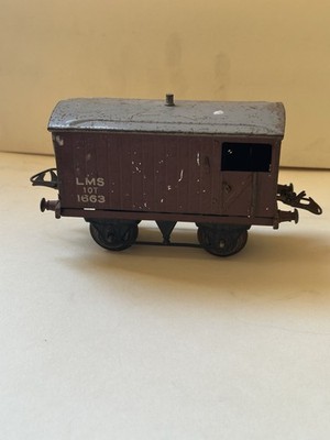 Vintage Hornby LMS Brake Van 101 1663 Tinplate Meccano England