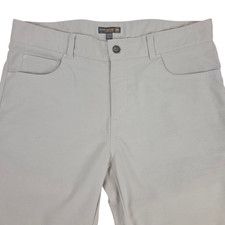 Peter Millar Crown Sport Men's eb66 Golf Pants Gray Flat Front 34x32