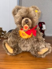 Steiff Zotty Teddy Bear Vintage Mohair Growler Red Bow Germany Ref 503