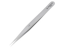 Excelta 1-SA Tweezers, 3-Star, Straight, Very Fine Point, Anti-Mag. SS, 4.5' OAL