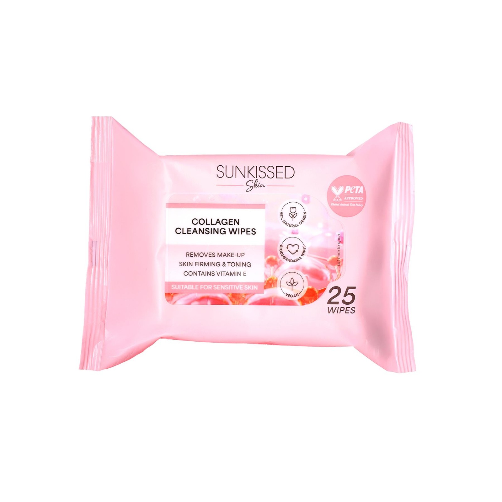 Sunkissed Skin Collagen Cleansing Wipes - Hydrating - Image 2