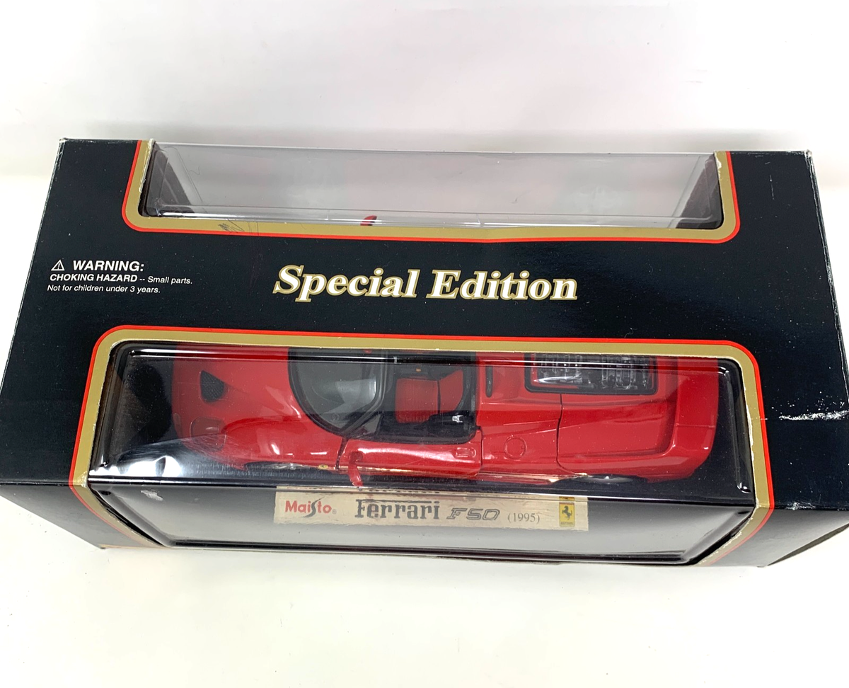 Maisto 1995 Ferrari F50 Red 1/18 Scale Diecast Model Car