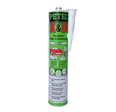 PETEC 94530 K&D Klebemasse Dichtmasse Karosserie Kleber Weiß 310ml Kartusche