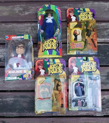1998 VINTAGE AUSTIN POWERS ACTION FIGURES COLLECTION DR EVIL FELICITY SHAGWELL