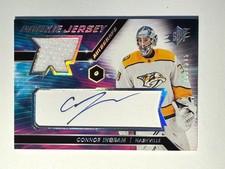 2020-21 UD SPx Rookie Jersey Autograph CONNOR INGRAM 262/375 Auto Card# CI. rookie card picture