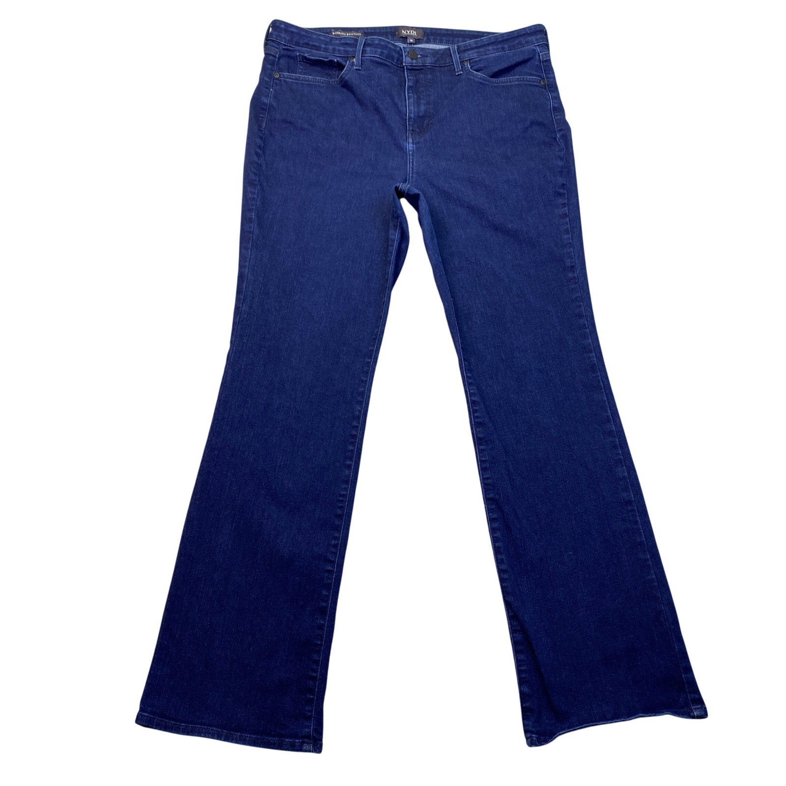 Women 16 Dark Indigo Wash Lift Tuck High Rise Stretch