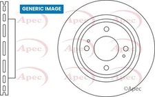APEC DSK3461 Brake Disc Rear Left N/S Passenger Side Vented For Porsche Panamera