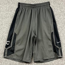 Nike KD Dri-Fit Basketball Shorts Boys Medium Gray Black Athletic Training