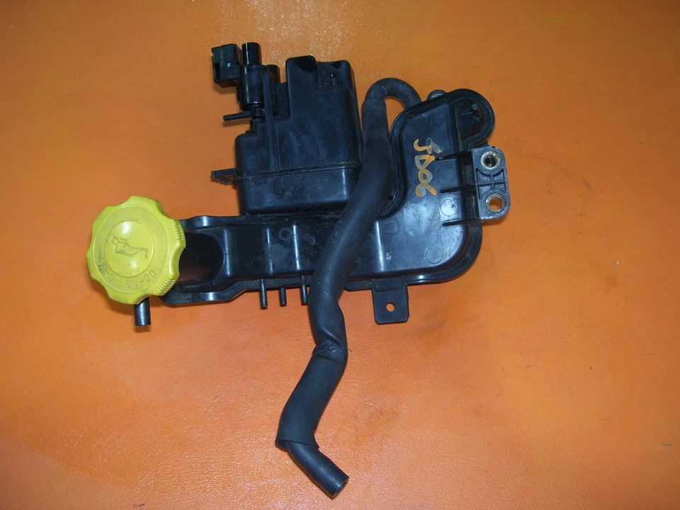 2006 Mazda RX8 RX-8 13B Oil Filler Assembly with Solenoid Valves and Cap OEM - Image 3 of 4