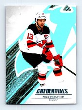 #80 2024-25 Upper Deck Credentials { Nico Hischier New Jersey Devils
