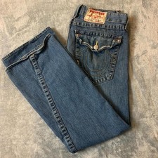 Men True Religion jeans Joey Super T Flared Twist 34x33 100%Cotton Made In USA