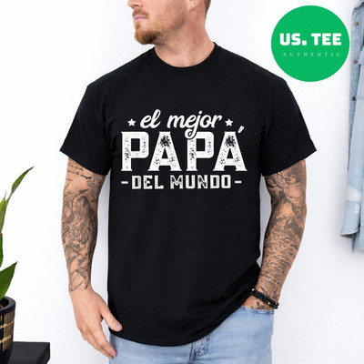 El Mejor Papá Del Mundo, Dia del Padre Regalo Spanish Dad T-Shirt