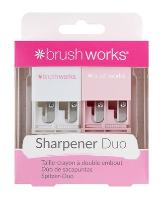 Anspitzer für Kosmetikstifte Brushworks Duo Sharpener, Präzisions, 2-fach