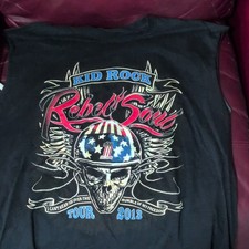 Kid Rock Rebel Soul Tour 2013 Black Concert T-Shirt Tee Original Sleeveless