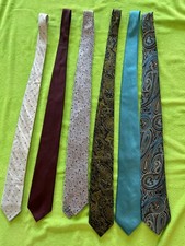 Lot of Assorted Men  s 100 Ties 5 PCS - USED - Michael Kors Calvin Klein