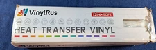 VinylRus Heat Transfer Vinyl-12” x 50ft White Iron on Vinyl Roll