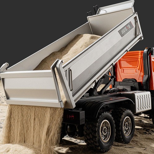 HUINA 1598 2.4G 1/14 Dump 6×6 Engineering Transport Vehicle Tipper Battery Toys - Picture 8 of 16