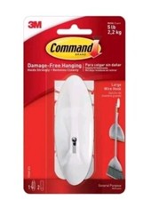 3M Command Large Jumbo Single Wire General Purpose Hook Holds up 2.2 Kg (Unboxed