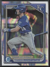 2024 Bowman #BCP-33 Carson Roccaforte Chrome Prospects Lava Refractors #/399