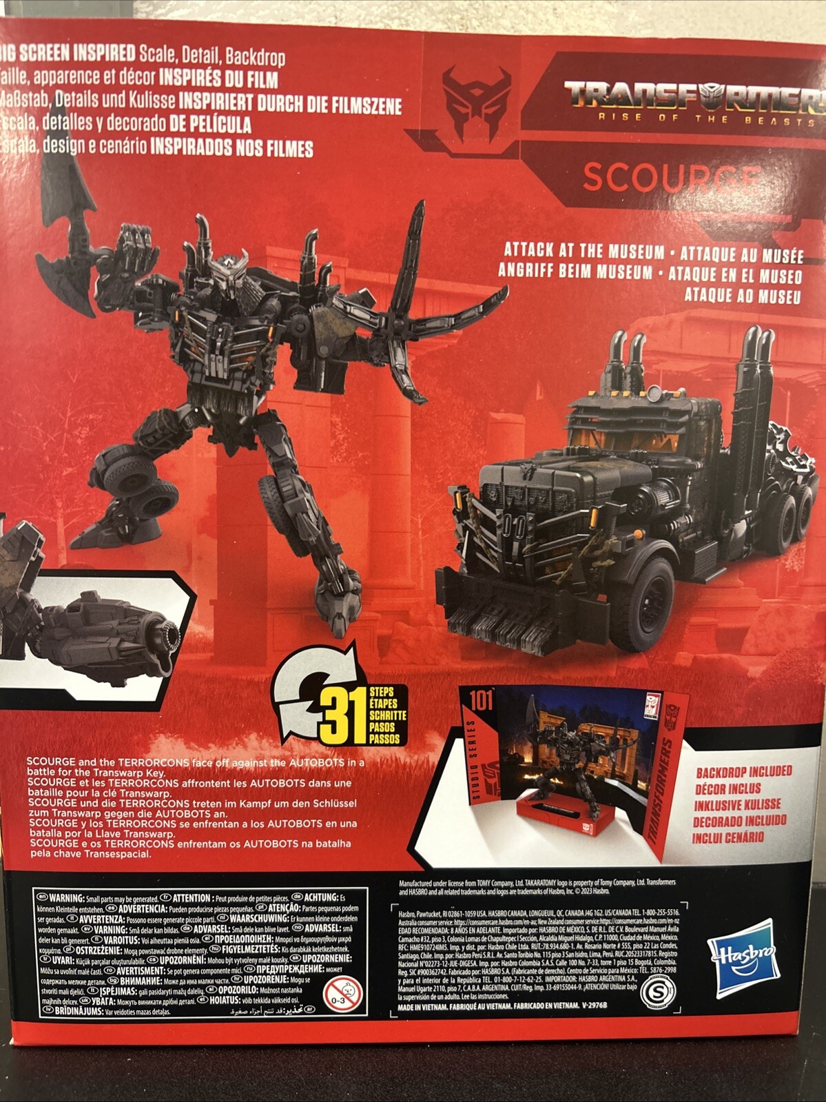 Takara Tomy Transformers Studio Series 101 ROTB Leader Class Scourge ...