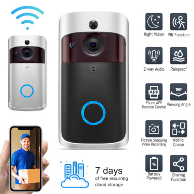 Video inalambrico del sistema de seguridad IR con camara Timbre WIFI exteriore