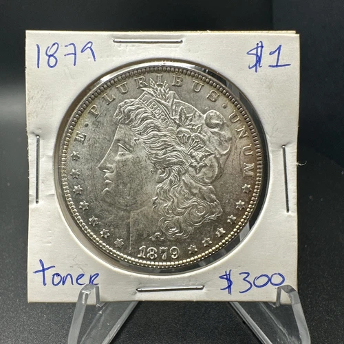 1879 $1 Morgan Silver Dollar - GEM BU - Toner - Fresh Roll A4/8