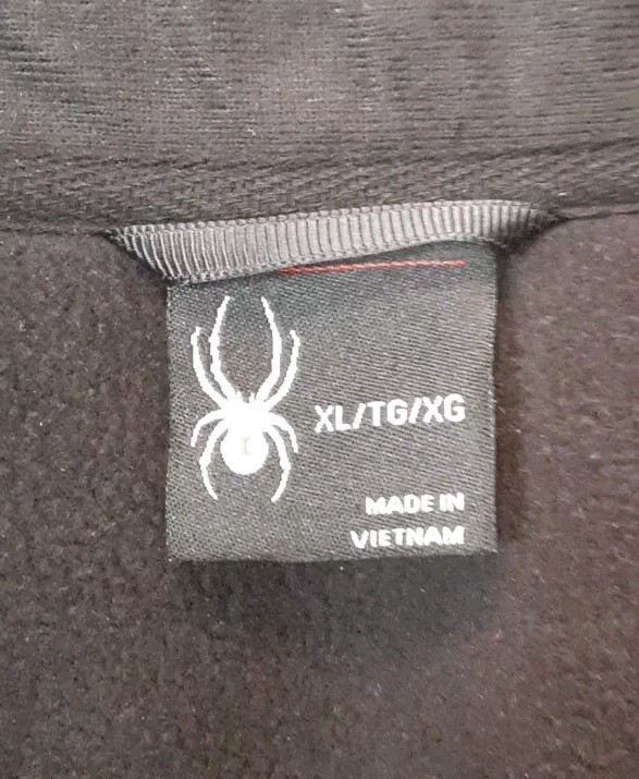 Spyder Soft Shell Knit Jacket Snap Pullover Black… - image 3