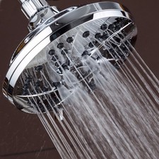 AquaDance  High Pressure 6-Inch Rain Shower Head with 6-Settings