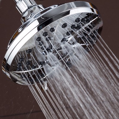 AquaDance  High Pressure 6-Inch Rain Shower Head with 6-Settings  