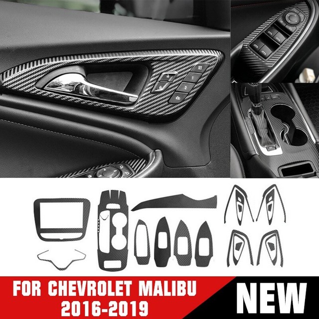 Car Carbon fiber Interior Decor Kits Trim Sticker For Chevrolet Malibu