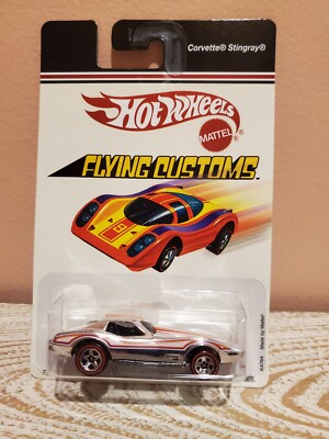 Hot Wheels Flying Customs, Corvette Stingray, silver