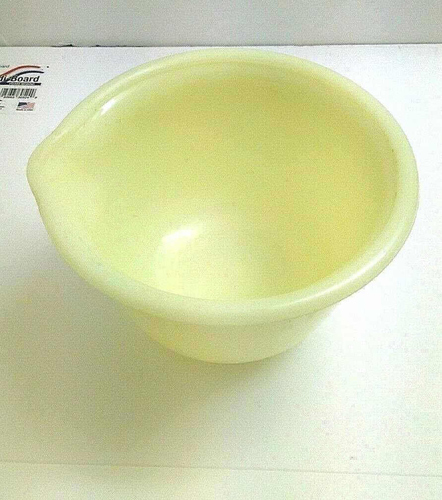 Hamilton Beach Racine Wisconsin Yellow Uranium Glass Mixing Bowl eBay