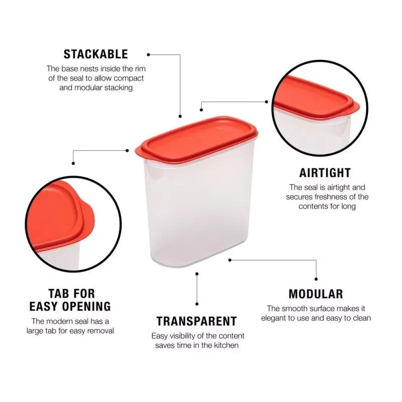 Tupperware Combo Smart Saver Set de todos los tamaños contenedores de alimentos cajas de almacenamiento en seco Foto 2 de 3