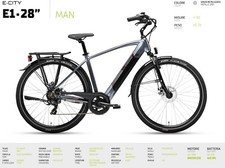 BICI ELETTRICA ADRIATICA E1 28"  UOMO CON CAMBIO