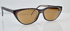 Vintage Helmann Rec 3 Brown Marble Oval Cat-Eyed Sunglasses Germany FRAMES ONLY