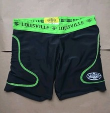 Louisville Slugger Womens Baseball Softball Sliding Shorts Padded Green/Black