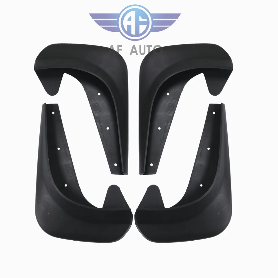 Front & Rear EVA Plastic Wearing Mud Flaps Splash Guards For Car Fender 4PCS Foto 4 de 4
