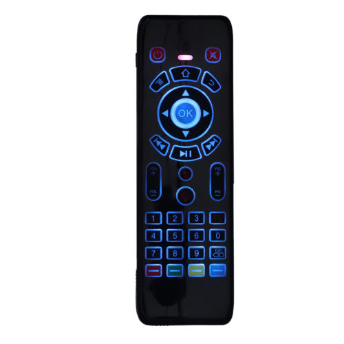 Mouse remoto inalámbrico control manual de entrada de voz 2.4G teclado retroiluminado TV Co GSA - Imagen 1 de 24