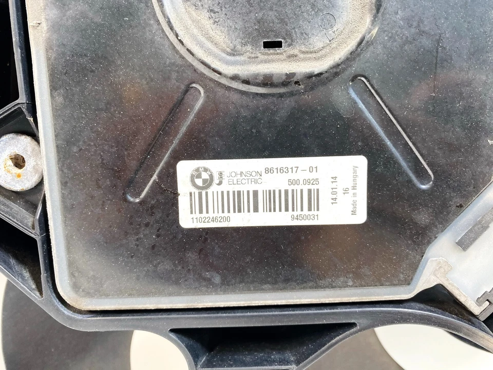 12-16 BMW SERIE 328I 428I 2.0L MOTOR RADIADOR REFRIGERACIÓN VENTILADOR MONTAJE OEM Foto 3 de 3