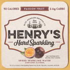 Blitz-Weinhard Brewing Henry's Hard Sparkling  Bar Coaster