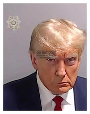 PRESIDENT DONALD TRUMP MUGSHOT FULTON COUNTY 11X14 PHOTO