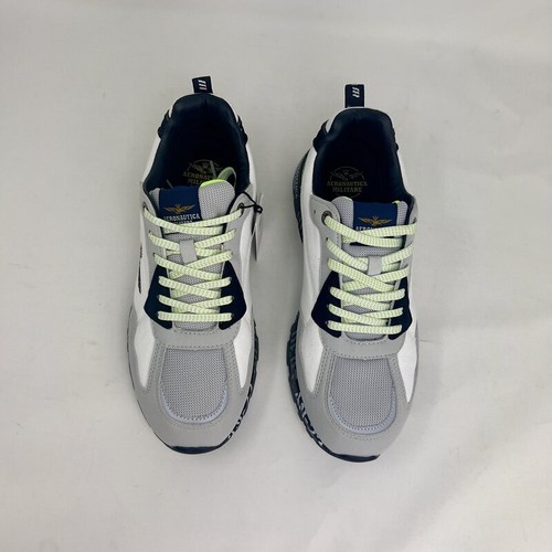 Scarpe Uomo Aeronautica Militare Sneakers SC276 Black/White Pilota Frecce Tricol - 第 6/6 張圖片
