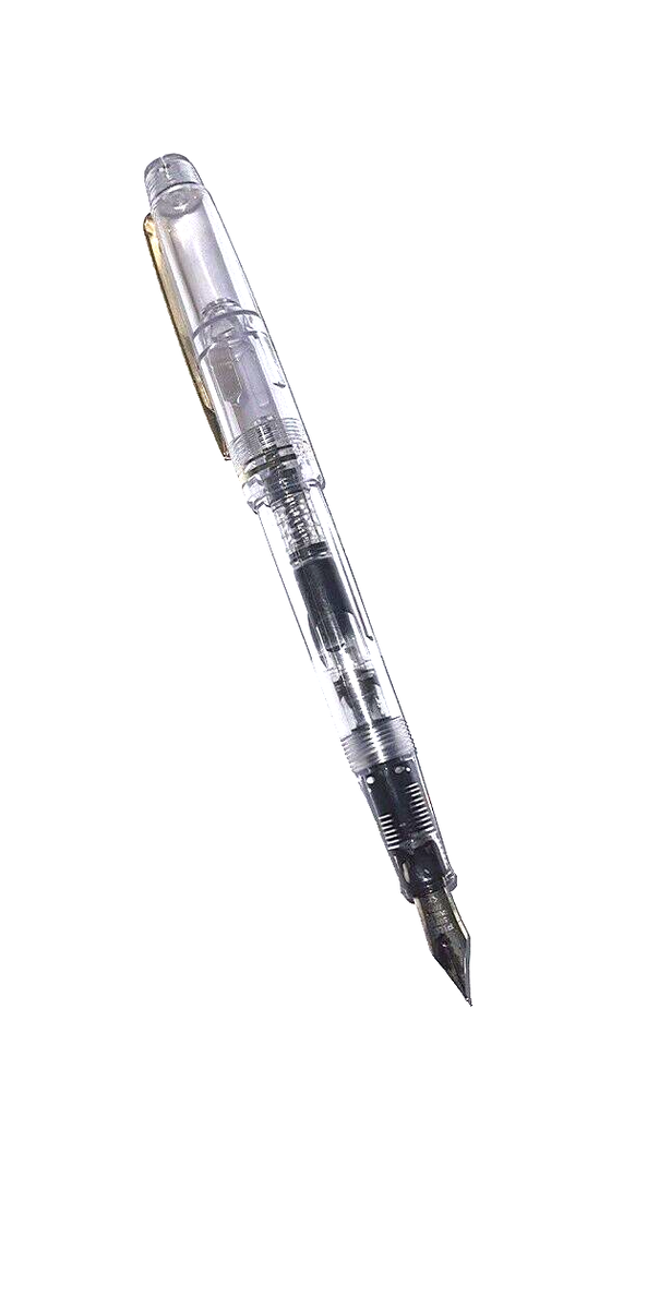 pilot 78g fountain pen Clear Crystal body F nib Japan boxed ink