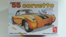 AMT 1955 Chevy Corvette Retro Model Kit 1:25 Scale Skill 2 NIB Stock Or Racer