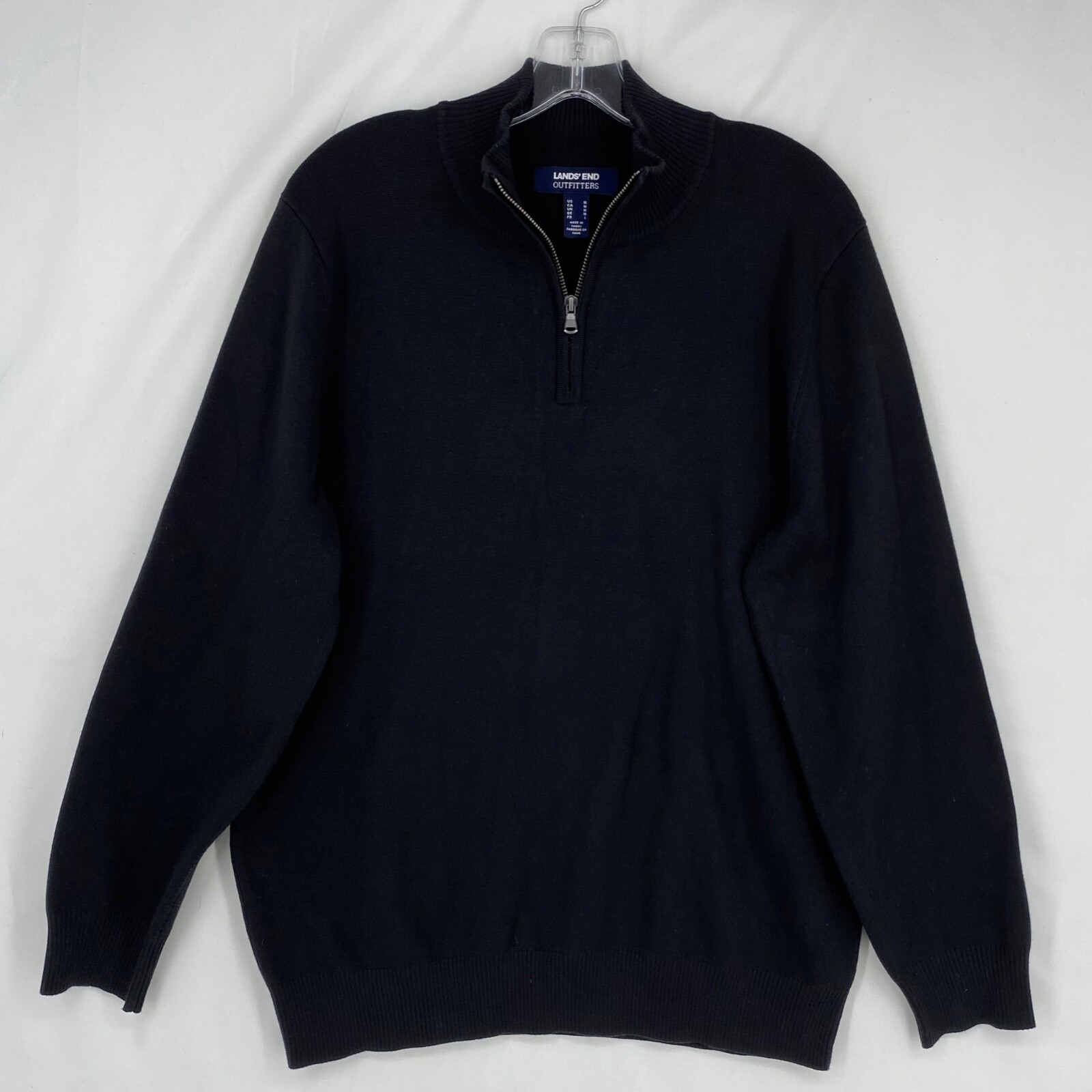 Lands' End Outfitters Mens Medium 1/4 Zip Pullover Sw… Gem