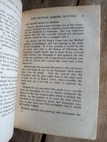Vintage thriller THE HATTON GARDEN MYSTERY Francis Marlowe worn Mowl paperback - Picture 11 of 11