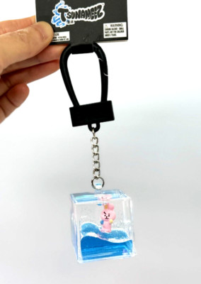 BT21 TSUNAMEEZ ACRYLIC LICENSED KEYCHAIN COOKY NWT