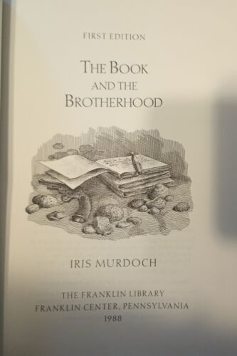 Franklin Library Book And The Brotherhood Iris Murdoch SIGNED First Ed Leather - Imagen 2 de 5